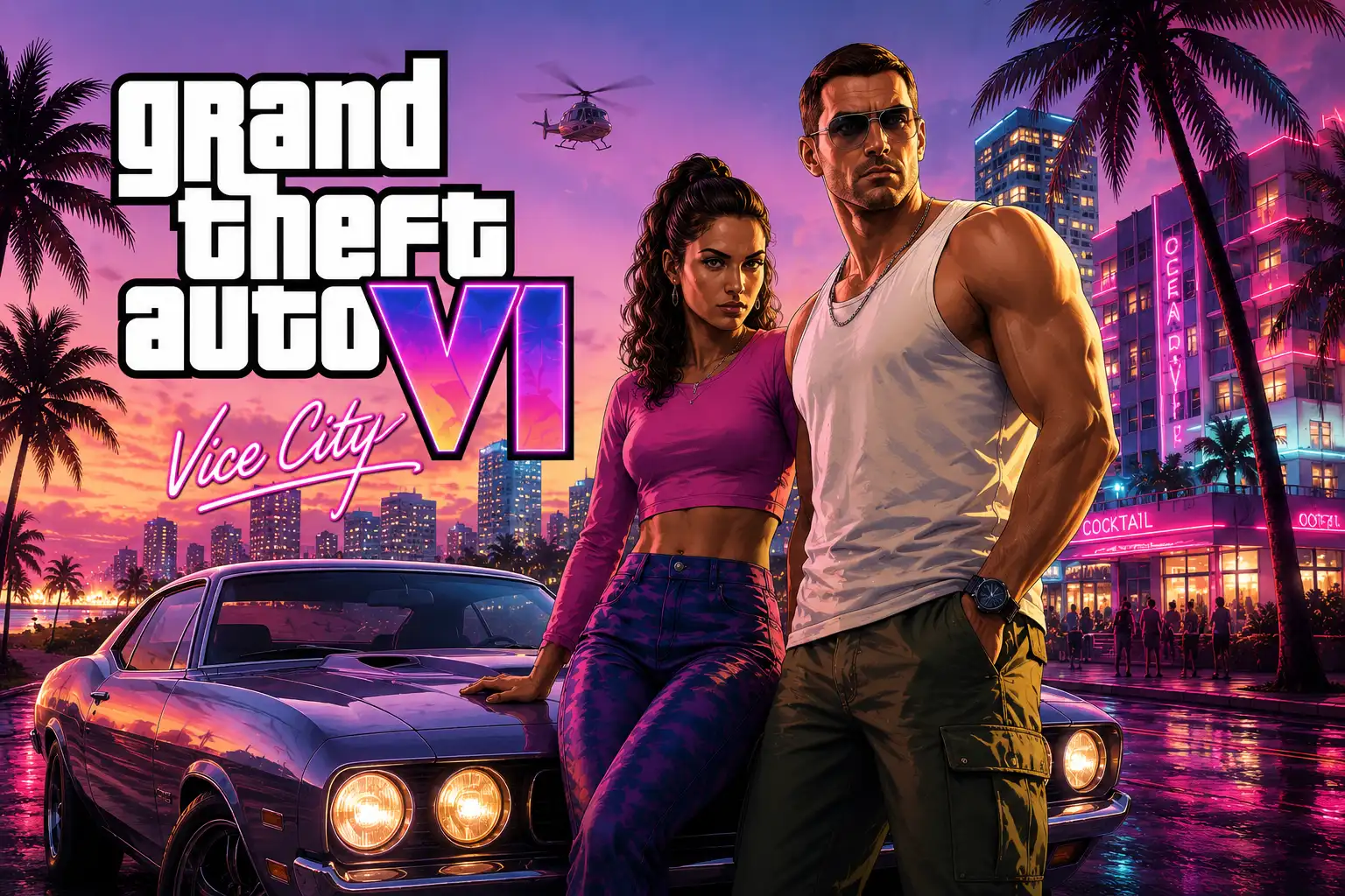 Jason und Lucia in GTA 6 vor dem Release für PS5 und Xbox