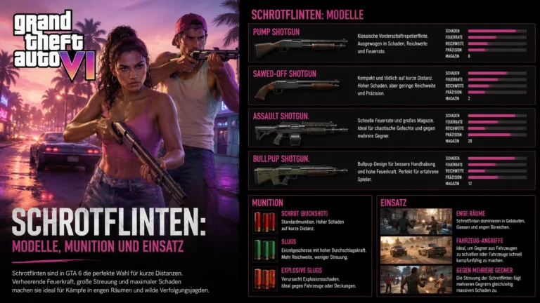 GTA 6 Schrotflinten: Modelle, Munition und Einsatz