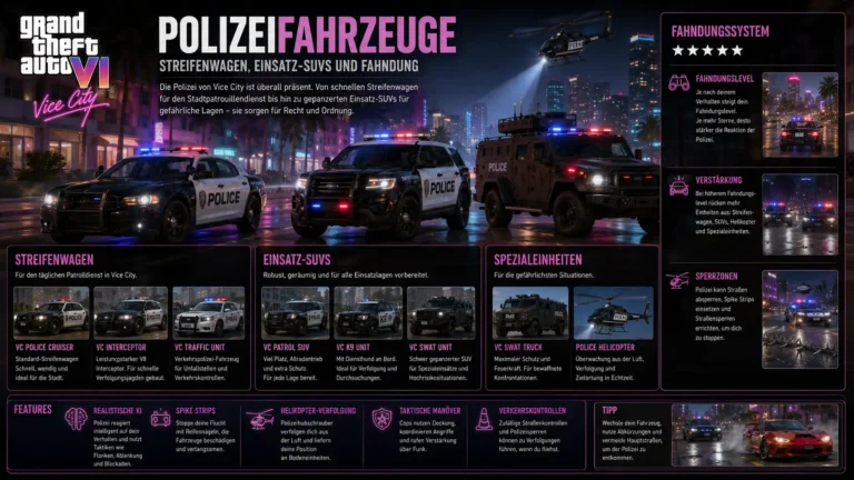 GTA 6 Polizeifahrzeuge
