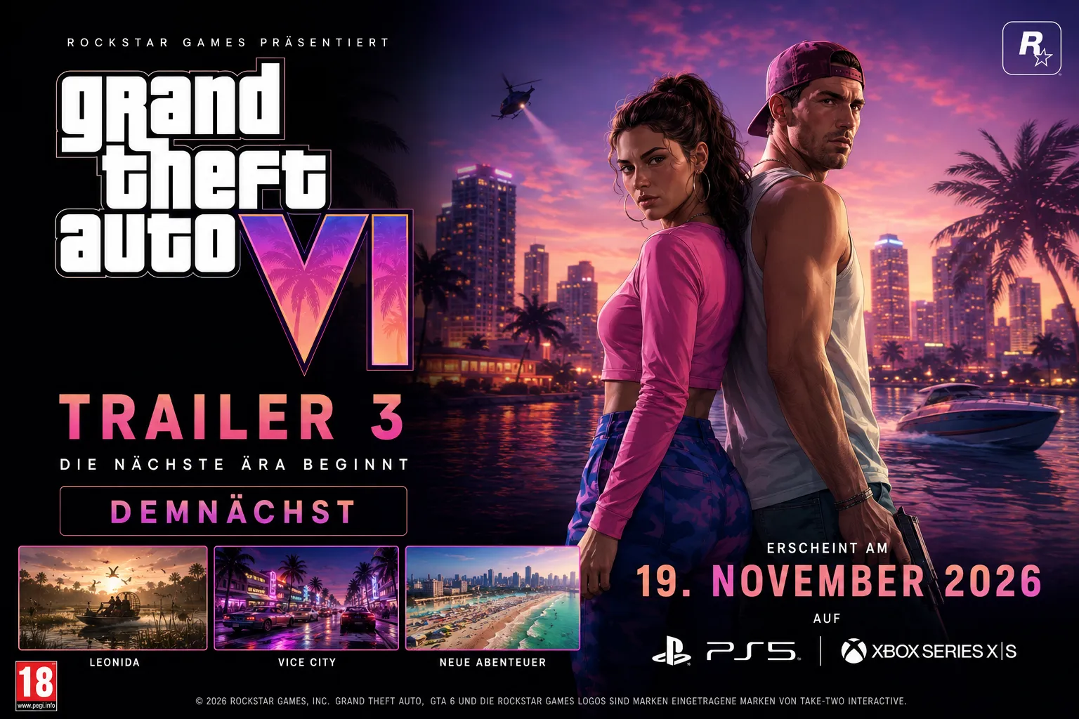 GTA 6 Trailer 3: Datum und Gerüchte
