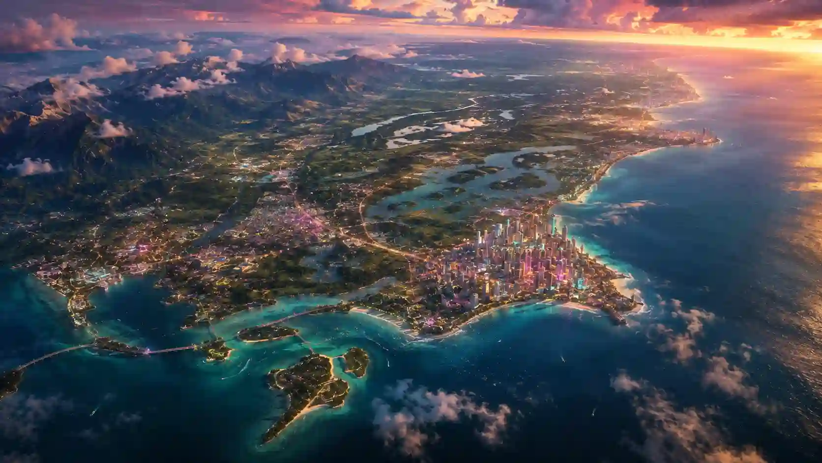 Die Karte des Bundesstaats Leonida in GTA 6 mit allen bestätigten Regionen