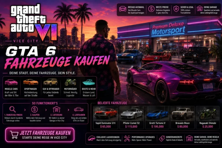 GTA 6 Fahrzeuge kaufen