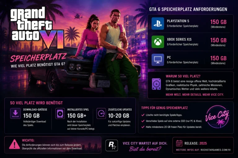 GTA 6 Speicherplatz